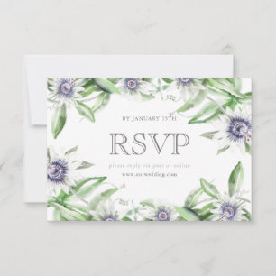 Passionsblomma rsvp-kort OSA kort