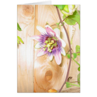 Passionsblomma Vin Hälsningskort