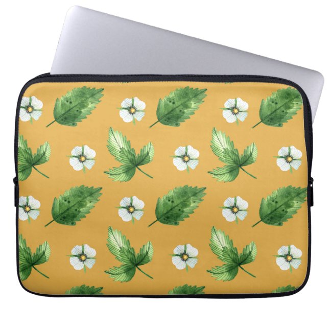Passionsblomma Vin Laptop Fodral (Framsidan)