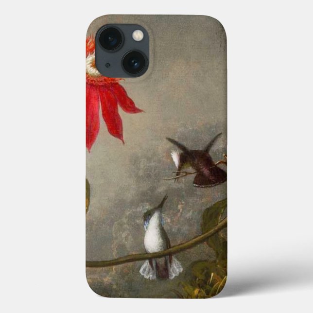Passionsblommor med Hummingbird Heade (Baksida)