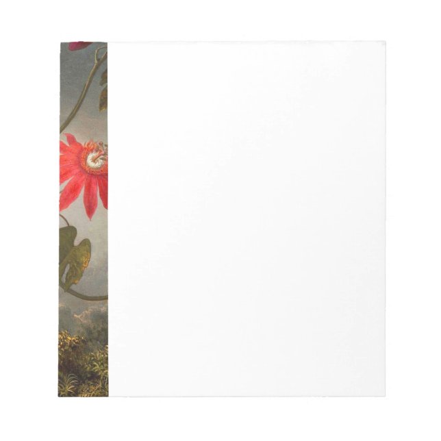 Passionsblommor med Hummingbird Heade Anteckningsblock (Framsida)