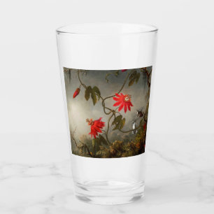 Passionsblommor med Hummingbird Heade Glaskopp