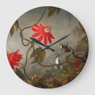 Passionsblommor med Hummingbird Heade Stor Klocka