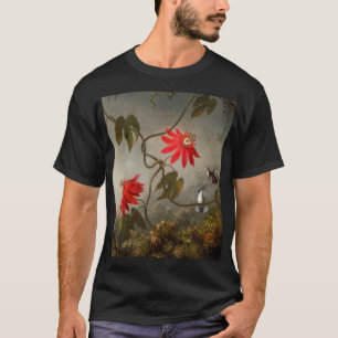 Passionsblommor med Hummingbird Heade T Shirt