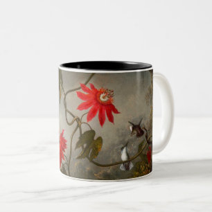 Passionsblommor med Hummingbird Heade Två-Tonad Mugg