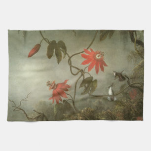 Passionsblommor och kolibrier av Martin J Heade Kökshandduk
