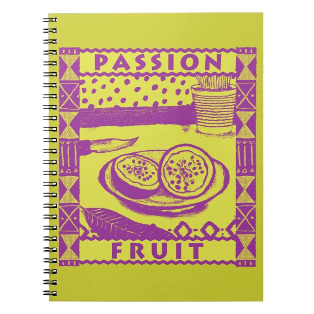 Passionsfrukt Anteckningsbok (Framsidan)