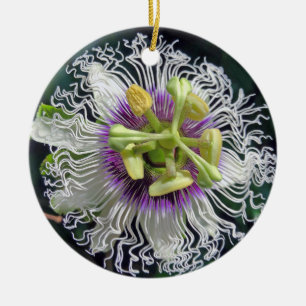 Passionsfrukt, Blommar Julgransprydnad Keramik