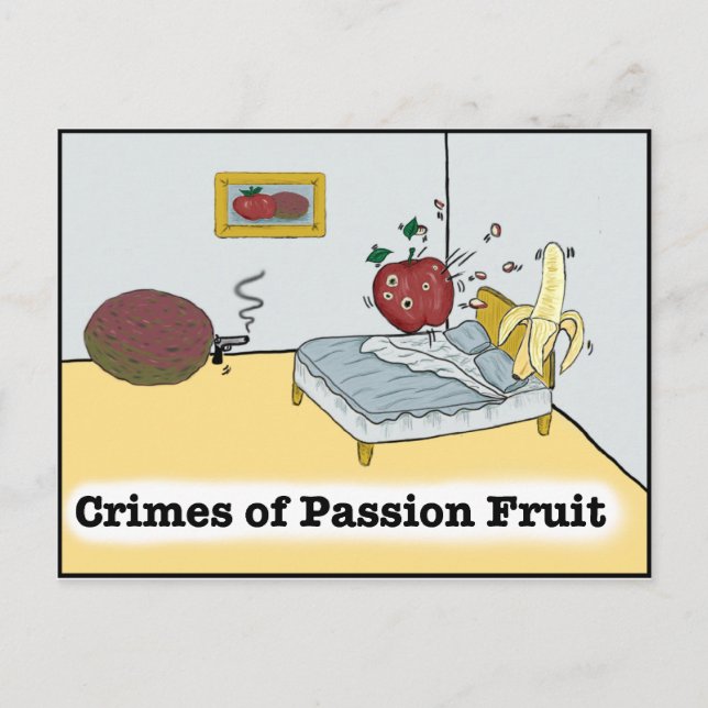 Passionsfrukt Zazzles brott Vykort (Framsida)
