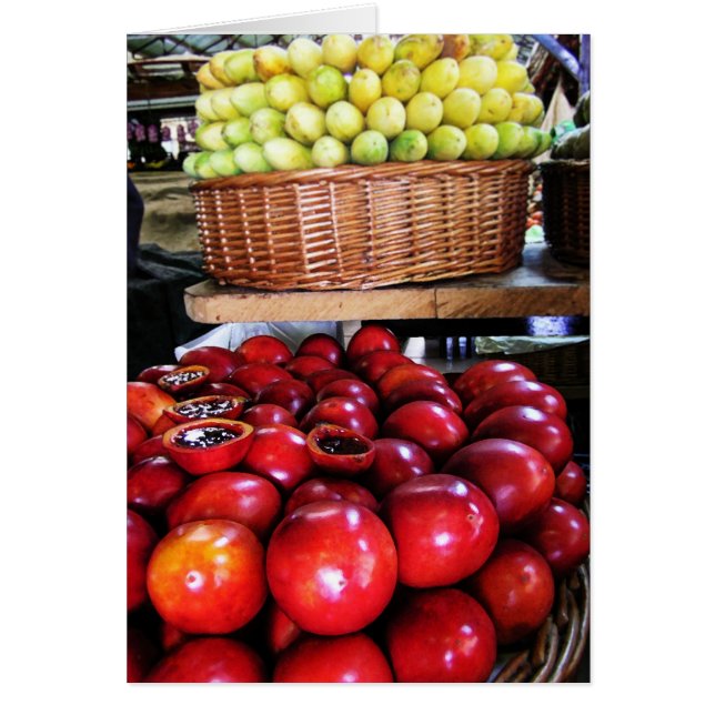 Passionsfruktkort Hälsningskort (Framsidan)