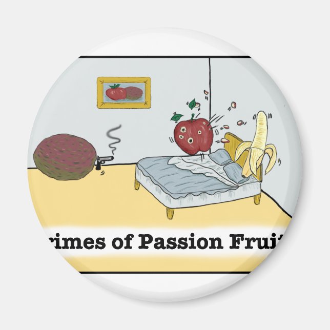 Passionsfruktsbrott Zazzle Magnet (Framsidan)