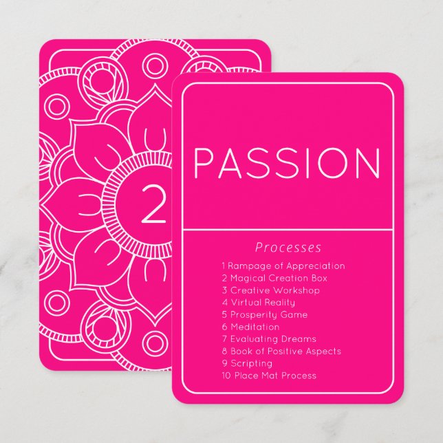  passionslag för Emotional Guidance i Attraktion Inbjudningar (Fram/baksida)