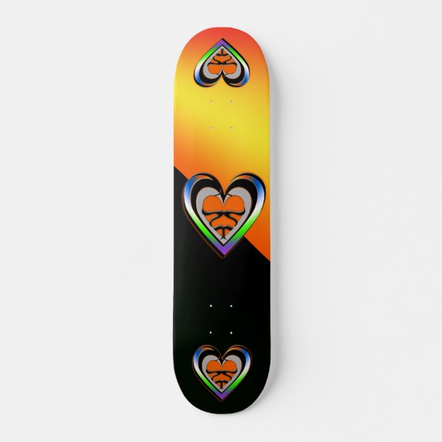 Passionsskateboard Mini Skateboard Bräda 18,5 Cm (Framsida)