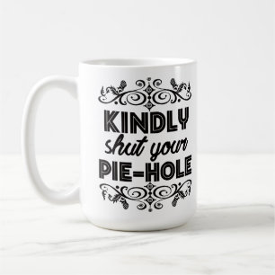 Passiv Aggressiv kaffe Älskare Quiet, tack Kaffemugg