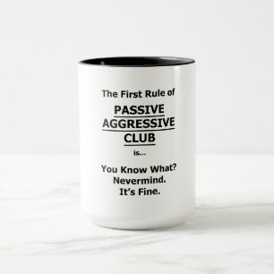 Passiv Aggressiv Klubb Mugg