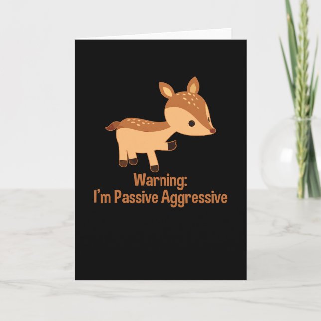 Passiv aggressiv kort (Framsida)