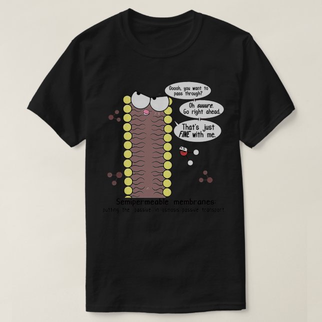 Passivt aggregerat cellmembran t shirt (Design framsida)