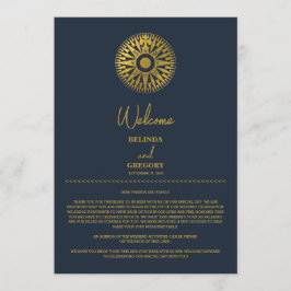 Passkompass för destinationsbröllop på kontinental program