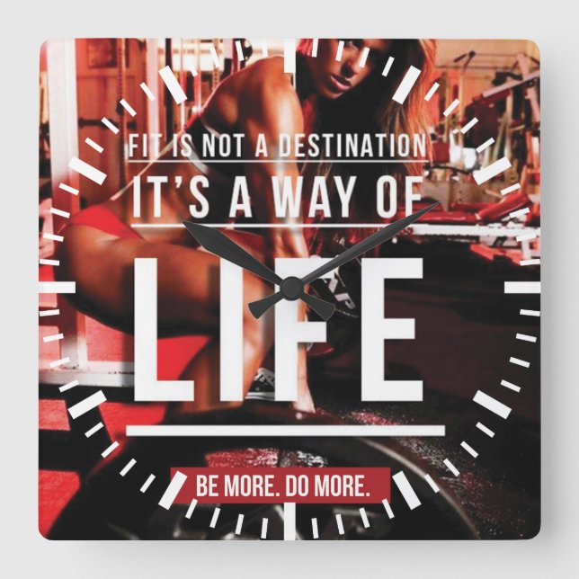 Passning är inte ett mål. Det är ett sätt att leva Fyrkantig Klocka (Framsida)