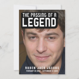 Passning av en legendisk begravningsfotomall inbju meddelande