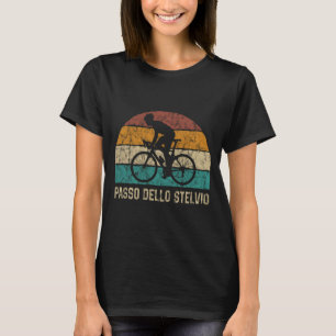 Passo Dello Stelvio Cycling Klib T Shirt Retro