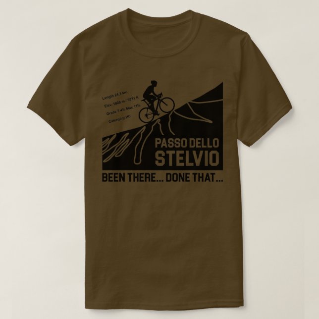 Passo Dello Stelvio Cycling T Shirt (Design framsida)