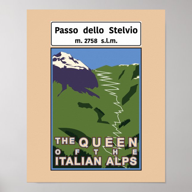 Passo dello Stelvio Poster (Framsidan)