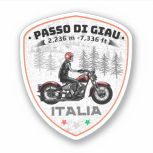 Passo di Giau - Giau Pass italienska berg Alperna Klistermärken