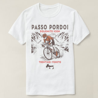 Passo Pordoi Dolomites Cykling | Italienska Alpern T Shirt