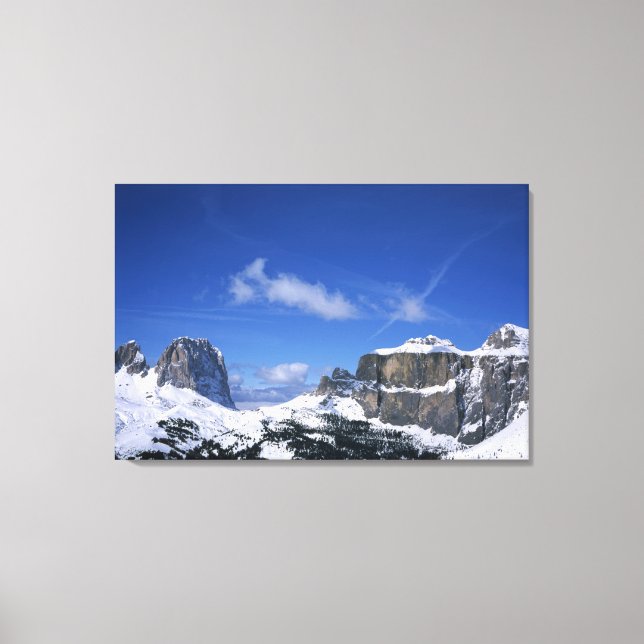 Passo Sella Helgdag Card Canvastryck (Framsida)