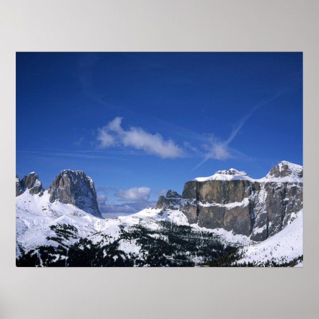 Passo Sella Helgdag Card Poster (Framsidan)