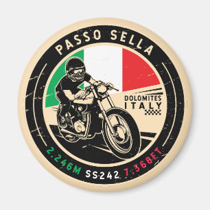 Passo Sella   ITALIEN   Motorcykel Magnet