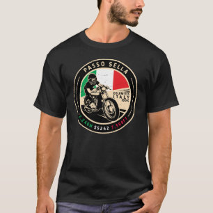 Passo Sella   ITALIEN   Motorcykel T Shirt