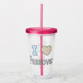 Passover Acrylic Tumbler 16 oz I Kärlek Passover Take Away Mugg