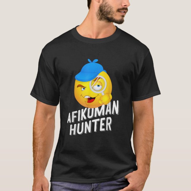 Passover Afikoman Hunter Jewish Pesach Seder   T Shirt (Framsida)