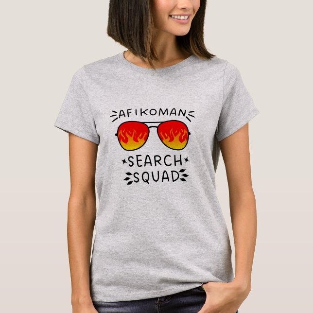 Passover Afikoman Search Squad T Shirt (Framsida)