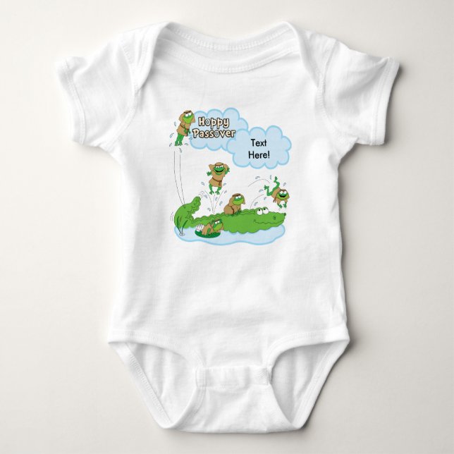 Passover Baby Bodydress "Hoppy Passover" Tröja (Framsida)