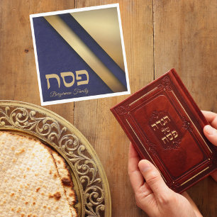 Passover Blue och Guld Pappersservett