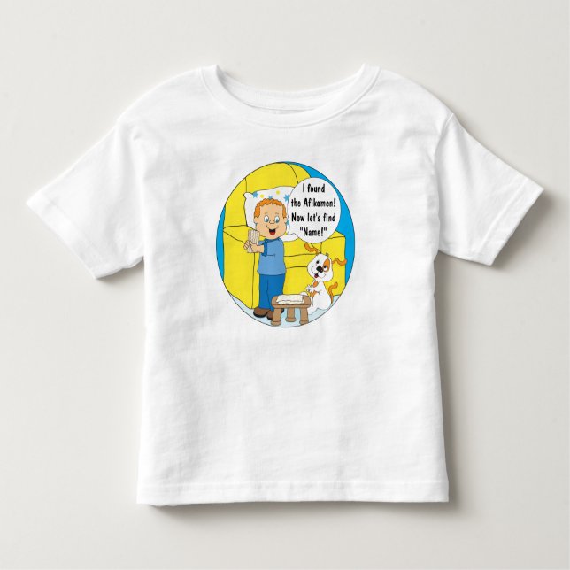 Passover Child's 2T-6T T-Shirt (pojke/hund) (Framsida)