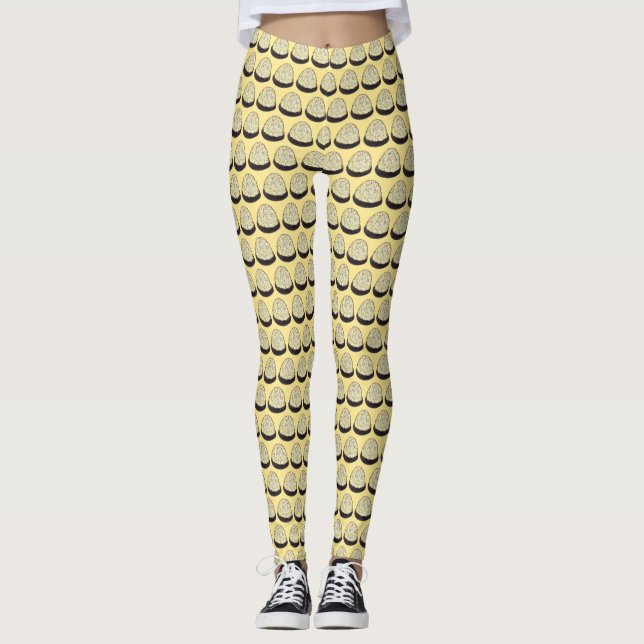 Passover Chocolate Coconut Macaroon Jewish Dessert Leggings (Framsida)