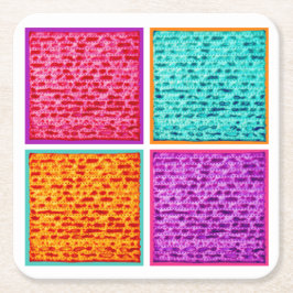 Passover Colorful Matzah Underlägg Papper Kvadrat