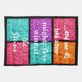 Passover Colorful Matzahs Kitchen Towel Kökshandduk