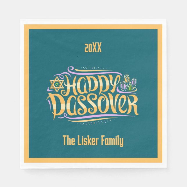 Passover Familj Pappersservett (Framsidan)