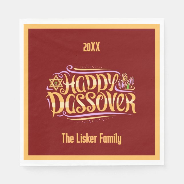 Passover-familjen Pappersservett (Framsidan)