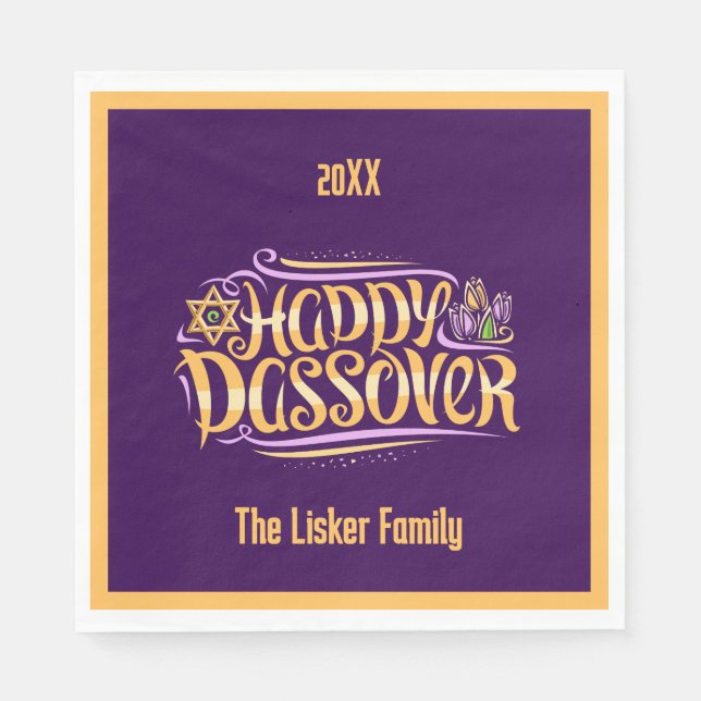 Passover-familjen Pappersservett (Framsidan)