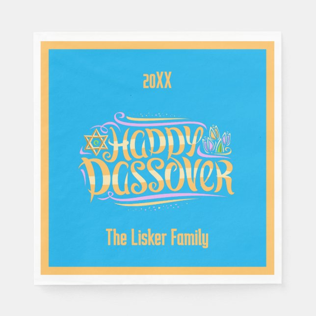 Passover-familjen Pappersservett (Framsidan)