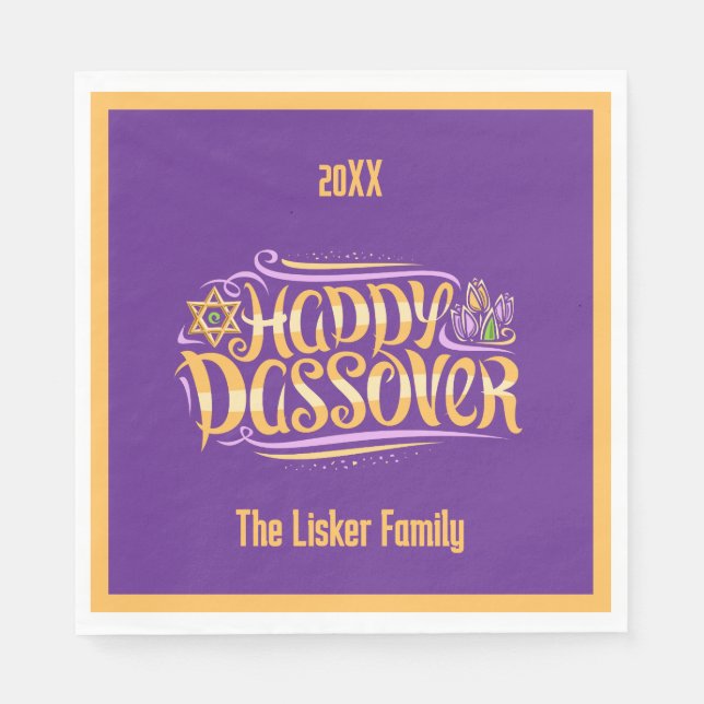 Passover-familjen Pappersservett (Framsidan)