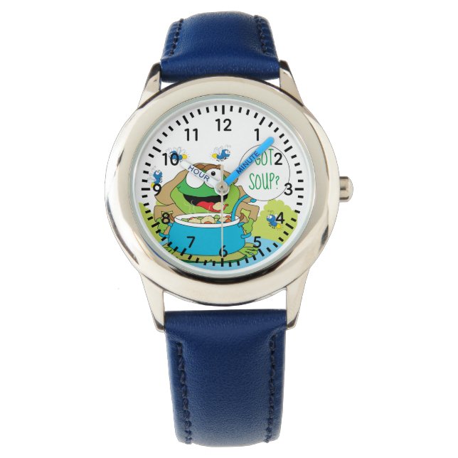 Passover Funny Frog Har Soppa Watch Personalize Armbandsur (Framsida)