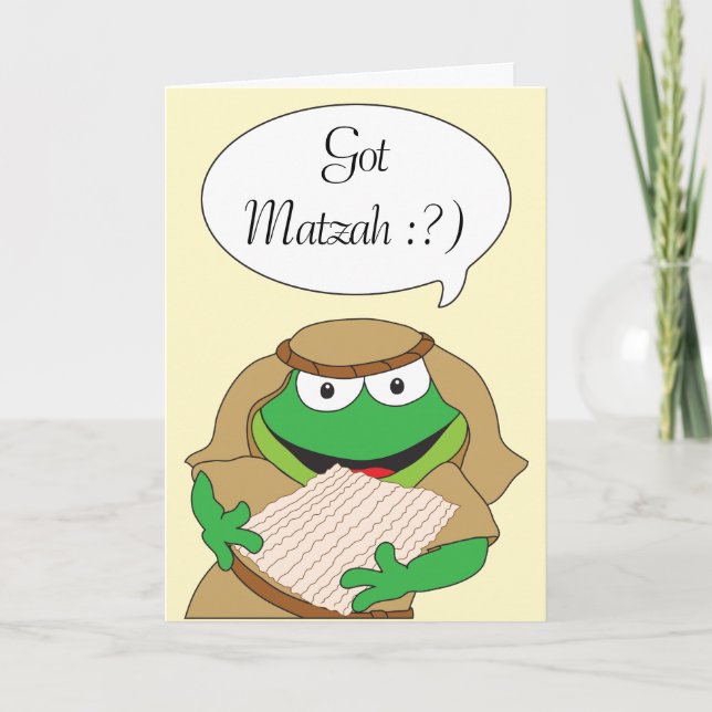 Passover Greeting Card "Har Matzah" Kort (Framsida)