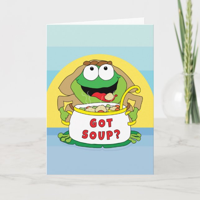 Passover hälsningskort "Har Soppa" Kort (Framsida)